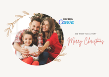 Printable Christmas Cards with Photo, Christmas Card Digital Download, Instant Download - GZIBO