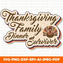 Thanksgiving t shirt design Funny Thanksgiving SVG for Cricut - Fall tee SVG bundle - Thanksgiving shirt - Fall bundle - Digital Download - GZIBO