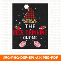 The beer drinking gnome t shirt design Beer T-Shirt, Funny Fall Tee for the Holidays Thanksgiving Joke Shirt Top - GZIBO