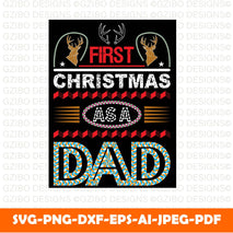The best christmas t-shirt vector Christmas Reindeer Svg | Family pj set svg | matching family shirt svg | christmas svg | holiday svg | cricut - GZIBO