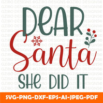 Christmas svg t-shirt design Merry Christmas SVG / Merry Christmas DXF, Christmas SVG / Svg Files, Cricut Cut Files, Silhouette Cut File - GZIBO