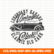 classic-vintage-cars-club-tshirt-vector-print SVG, Heart Svg, Love Svg, Hearts SVG, Valentine Svg, Valentines day Svg, Cut File for Cricut, Silhouette, Digital Download
