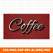 coffee-vintage-3d-text-effect Modern Font , Cricut Fonts, Procreate Fonts,  Branding Font, Handwritten Fonts, Farmhouse Fonts, Fonts for Crafting