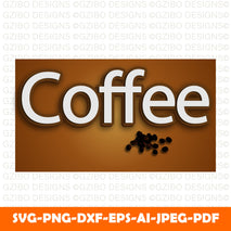 coffee-editable-3d-text-effect-premium-vector Modern Font , Cricut Fonts, Procreate Fonts,  Branding Font, Handwritten Fonts, Farmhouse Fonts, Fonts for Crafting