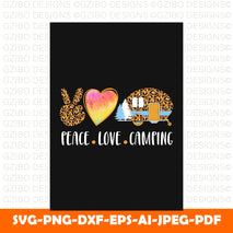 camping-leopard-print-t-shirt SVG, Heart Svg, Love Svg, Hearts SVG, Valentine Svg, Valentines day Svg, Cut File for Cricut, Silhouette, Digital Download