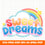 sweet dreams logo pastel color with cute rainbow little star Modern Font ,Cricut Fonts, Procreate Fonts, Canva Fonts, Branding Font svg