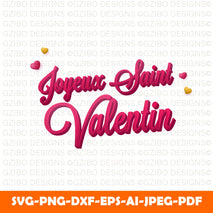 3d-pink-joyeuse-saint-valentin-happy-valentine-s-day-font-written-french-language-black-background  SVG, Heart Svg, Love Svg, Hearts SVG, Valentine Svg, Valentines day Svg, Cut File for Cricut, Silhouette, Digital Download