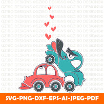 cars-love-accidents-couples-vector-illustration Valentine Svg Png Bundle Love Story svg