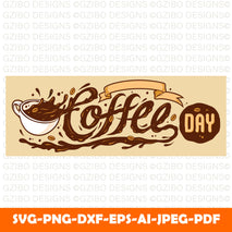 coffee-day-lettering Modern Font , Cricut Fonts, Procreate Fonts,  Branding Font, Handwritten Fonts, Farmhouse Fonts, Fonts for Crafting