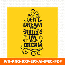dream your life live your dream Modern Font ,Cricut Fonts, Procreate Fonts,Branding Font,Fonts for Crafting svg