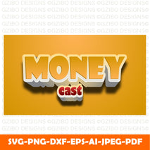 money text effect download premium vector Modern Font ,Cricut Fonts, Procreate Fonts, Canva Fonts, Branding Font