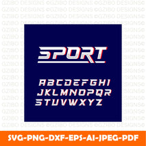 sport font Modern Font ,Cricut Fonts, Procreate Fonts, Canva Fonts, Branding Font,svg
