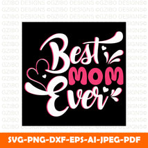 best-mom-ever-quote-design-vector-tshirt-banner-card-poster Happy Mother's Day Card Handmade & Personalised Mummy / Mom/ With love card Personalized Mothers day Gift