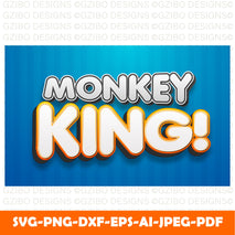 monkey king text effect Modern Font ,Cricut Fonts, Procreate Fonts, Canva Fonts, Branding Font
