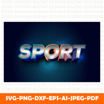sport 3d editable text effect template Modern Font ,Cricut Fonts, Procreate Fonts, Canva Fonts, Branding Font,svg