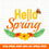 hello-spring-nature-text Modern Font  - Cricut Fonts, Procreate Fonts, Canva Fonts, Branding Font, Handwritten Fonts, Farmhouse Fonts, Fonts for Crafting