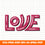 love-lettering SVG, Heart Svg, Love Svg, Hearts SVG, Valentine Svg, Valentines day Svg, Cut File for Cricut, Silhouette, Digital Download