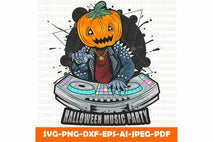 Pumpkin Halloween Giving Out Zombie Ragne SVG Design - GZIBO