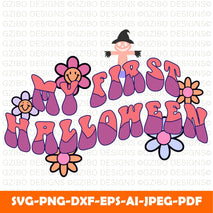 My first halloween My 1st Halloween Svg, Trick Or Treat Svg, Spooky Vibes, Witch Svg, Fall, Svg, Png Files For Cricut Sublimation - GZIBO