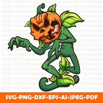 Pumpkin monster Halloween Svg, I Am The PumPKin King Jack SkelliNGton SvG, Funny PuMpkin MonSTer Halloween Svg - GZIBO