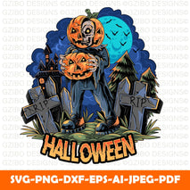 Halloween zombies bring halloween pumpkins at nightZombie SVG Bundle PNG Cut Files Sublimation T-Shirt Zombie Digital Download / Spooky Svg Cricut Files Halloween Svg Halloween Cutfile - GZIBO