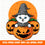 Pumpkins head with cute cat halloween Halloween cat svg cut file Witch cat on Halloween pumpkin Cute cat with witch hat Fall Kids Halloween shirt Silhouette Cricut Vinyl Iron on - GZIBO