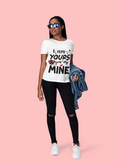 I'm yours you are mine svg valentines day typography quotes t shirt design romantic letter - GZIBO
