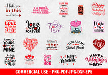 20 Retro Valentines day SVG, Heart SVG, Love SVG free design